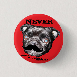 Badge Rond 2,50 Cm Le bouton de CARLIN ne font jamais confiance à un