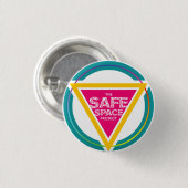 Badge Rond 2,50 Cm Le bouton sûr de projet d'espace (Devant & derrière)