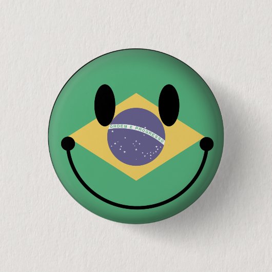 Badge Rond 2,50 Cm Le Brésil (Devant)