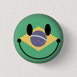 Badge Rond 2,50 Cm Le Brésil
