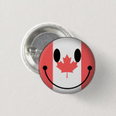 Badge Rond 2,50 Cm Le Canada (Devant & derrière)