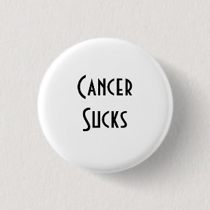 Badge Rond 2,50 Cm Le Cancer suce : Cancer de poumon
