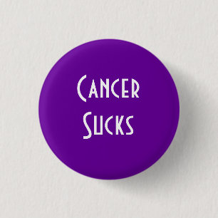 Badge Rond 2,50 Cm Le Cancer suce : Pancréatique, Cancer de