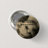 Badge Rond 2,50 Cm Le caniche stérilisent et changent le bouton de (Devant & derrière)