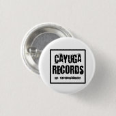 Badge Rond 2,50 Cm Le Cayuga enregistre le bouton (Devant & derrière)