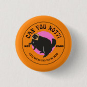 Badge Rond 2,50 Cm Le chat est fou (Devant)