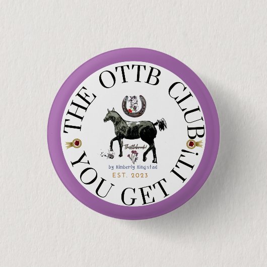 Badge Rond 2,50 Cm le CLUB OTTB (Devant)