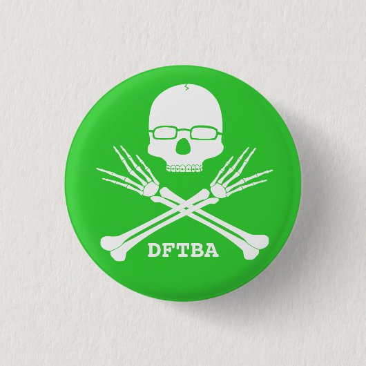 Badge Rond 2,50 Cm Le COMBATTANT NERD, customisent la couleur (voir (Devant)