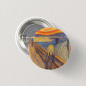 Badge Rond 2,50 Cm Le cri d'Edvard Munch (Devant & derrière)