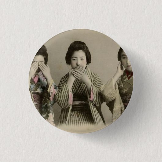 Badge Rond 2,50 Cm Le cru ne parlent aucun mal (Devant)