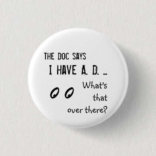Badge Rond 2,50 Cm Le Doc. indique (Devant)