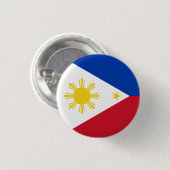 Badge Rond 2,50 Cm Le drapeau des Philippines (Devant & derrière)