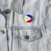 Badge Rond 2,50 Cm Le drapeau des Philippines (En situation)