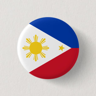 Badge Rond 2,50 Cm Le drapeau des Philippines