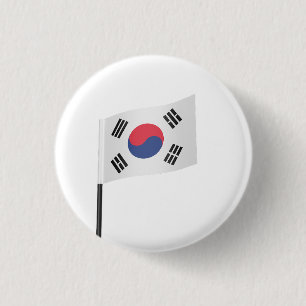 Badge Rond 2,50 Cm Le drapeau national de la République de Corée