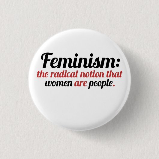 Badge Rond 2,50 Cm Le féminisme défini (Devant)