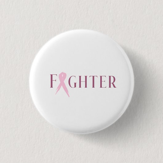 Badge Rond 2,50 Cm Le fond d'Awarness de cancer du sein (Devant)