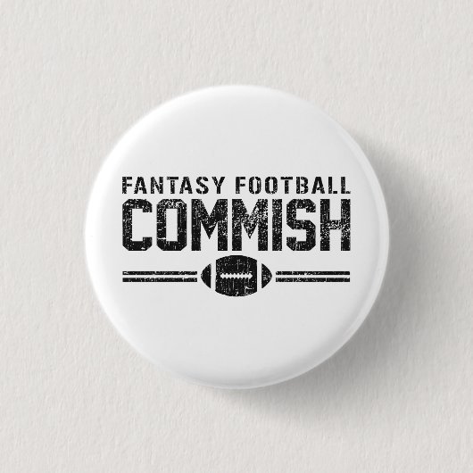 Badge Rond 2,50 Cm Le football Commish d'imaginaire (Devant)