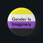 Badge Rond 2,50 Cm Le genre Non-Binaire de Pin est imaginaire<br><div class="desc">une goupille pour tous les copains du cool NOTA: là parce que le genre est imaginaire.</div>
