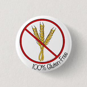 Badge Rond 2,50 Cm Le gluten 100% libèrent