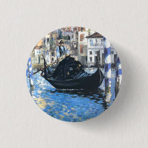 Badge Rond 2,50 Cm Le grand canal de Venise Edouard Manet