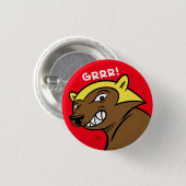 Badge Rond 2,50 Cm Le GRRR ! Pin (Devant & derrière)