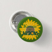 Badge Rond 2,50 Cm Le Kansas pour le bouton de Jill Stein (Devant & derrière)