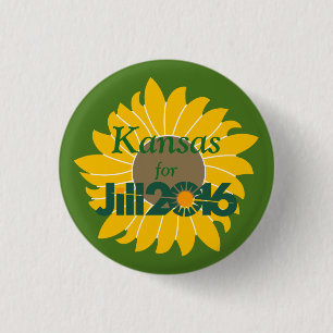 Badge Rond 2,50 Cm Le Kansas pour le bouton de Jill Stein