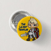 Badge Rond 2,50 Cm Le Lil'est Templar (Devant & derrière)