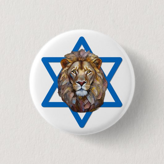 Badge Rond 2,50 Cm Le Lion De Juda (Devant)