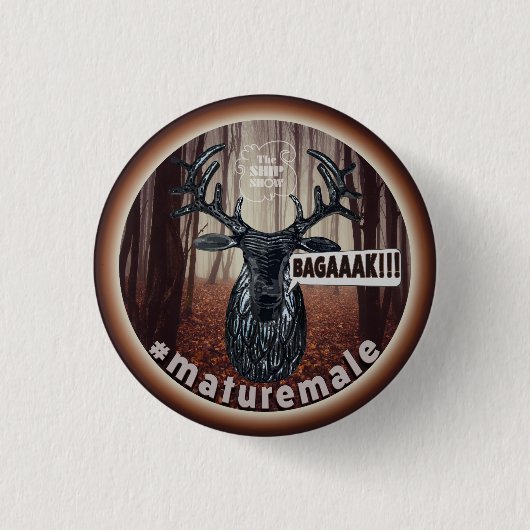 Badge Rond 2,50 Cm Le mâle mature (Devant)