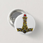 Badge Rond 2,50 Cm Le marteau du Thor (Devant & derrière)