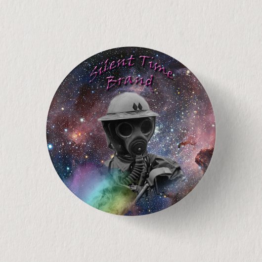 Badge Rond 2,50 Cm Le Masquer-Petit bouton silencieux (Devant)