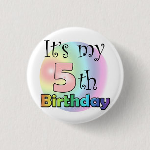 Badge Rond 2,50 Cm Le My Birthday de Roze It's
