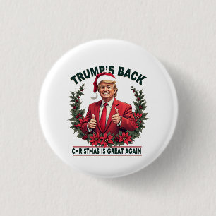 Badge Rond 2,50 Cm Le Noël de Trump est à nouveau génial Santa