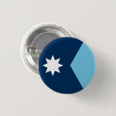 Badge Rond 2,50 Cm Le nouveau drapeau de l'État du Minnesota (refonte (Devant & derrière)