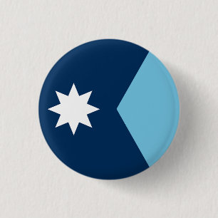 Badge Rond 2,50 Cm Le nouveau drapeau de l'État du Minnesota (refonte
