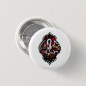 Badge Rond 2,50 Cm Le pélican comme symbole chrétien (Devant & derrière)