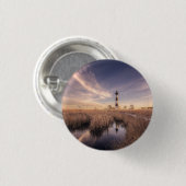 Badge Rond 2,50 Cm Le phare d'île de Bodie au coucher du soleil (Devant & derrière)