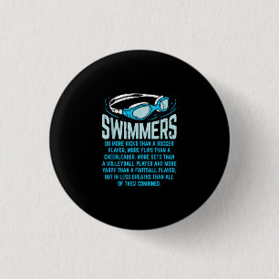 Badge Rond 2,50 Cm Le Poison de Swimming Lover
