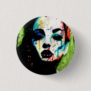 Badge Rond 2,50 Cm Le portrait secret horrible d'art de bruit
