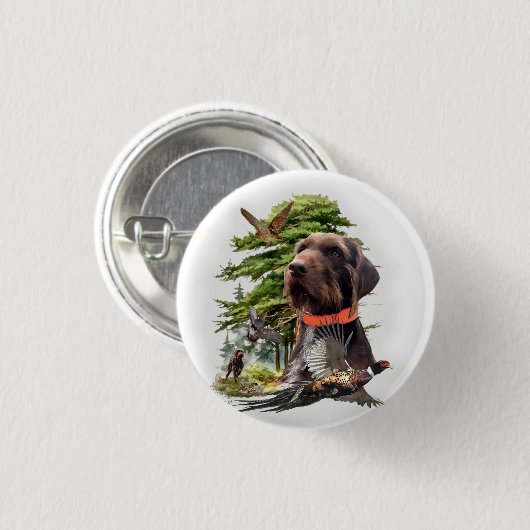 Badge Rond 2,50 Cm Le Pudelpointer (Devant & derrière)