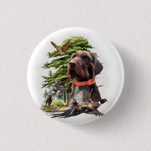 Badge Rond 2,50 Cm Le Pudelpointer (Devant)
