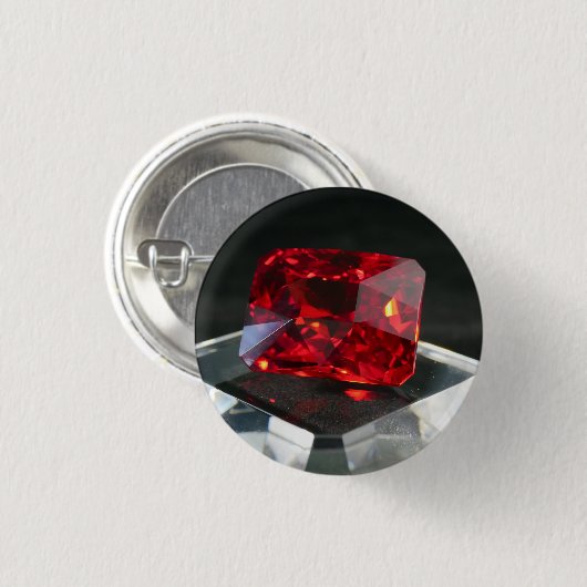 Badge Rond 2,50 Cm Le Red Jack Ruby (Devant & derrière)