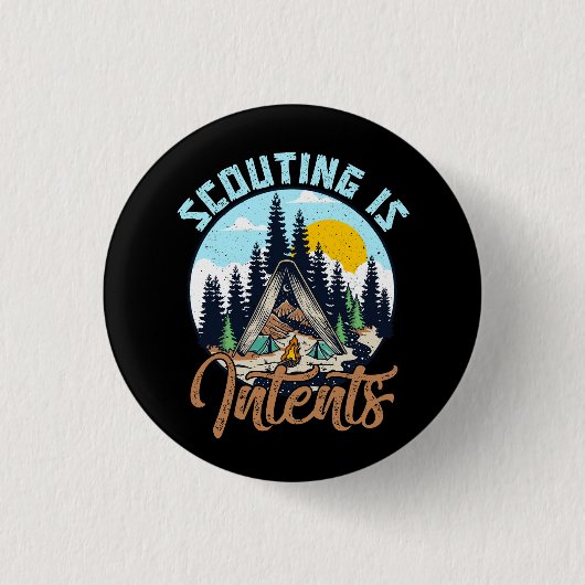 Badge Rond 2,50 Cm Le Scoutisme Est Intérieur Scout Funny Camping Ran (Devant)