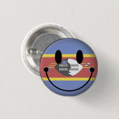 Badge Rond 2,50 Cm Le Souaziland (Devant & derrière)