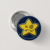 Badge Rond 2,50 Cm le starplexus confondent le bouton (Devant & derrière)