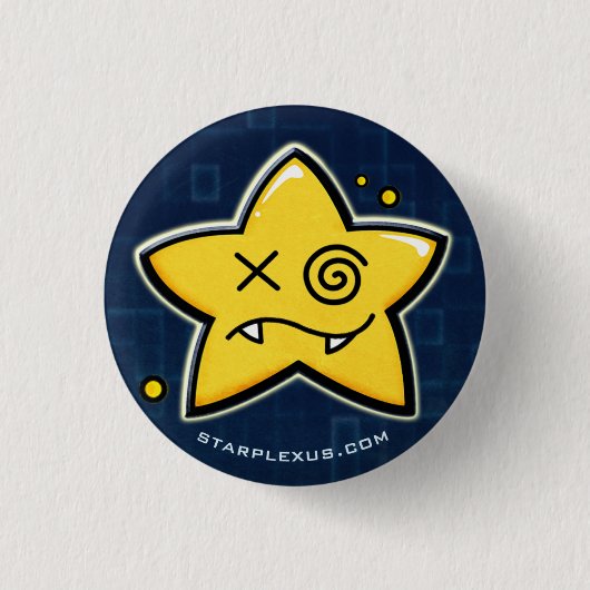 Badge Rond 2,50 Cm le starplexus confondent le bouton (Devant)