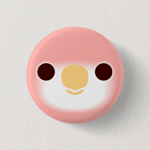 Badge Rond 2,50 Cm Le visage du perroquet de Rubino Bourke