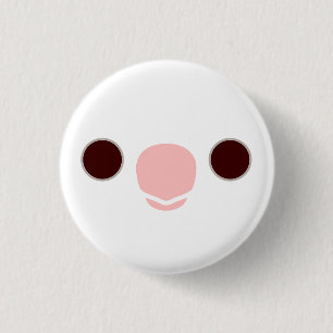 Badge Rond 2,50 Cm Le visage d'un cocktail albino